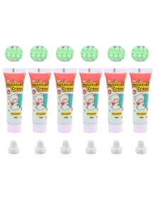 6件/套 男女通用 15克 仿奶油色树脂工艺品，可用于DIY发夹、手机壳、文具收纳盒等，适合日常夏季和学校使用。 - 彩色 - 查看 10