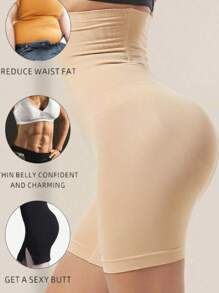 Women's High Waist Shapewear Panties, Tummy Control Shapewear, Shaper Panties - Rượu sâm banh - Xem 3