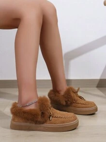 Neue Modische, dicksolige, wasserdichte, warme, retro Damenstiefel für Frühling, Herbst und Winter, süßer Stil, koreanischer Stil, klassische rutschfeste wasserdichte Schneestiefel mit kurzem Schaft, weichem Boden, geruchsabsorbierend, rutschfest, runde Zehenpartie, geschlossene Zehenpartie, Sportliche, europäisch-amerikanischer Stil, dicksolige flache Schleife, Outdoor-Hausschuhe, Fischerhalbschuhe, Schnürung, Lager, Outdoor 41 42 43 Exquisiter Bergsteigerstiefel West 20 24 Damen Skistiefel Große Größen