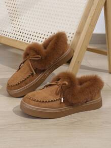 Neue Modische, dicksolige, wasserdichte, warme, retro Damenstiefel für Frühling, Herbst und Winter, süßer Stil, koreanischer Stil, klassische rutschfeste wasserdichte Schneestiefel mit kurzem Schaft, weichem Boden, geruchsabsorbierend, rutschfest, runde Zehenpartie, geschlossene Zehenpartie, Sportliche, europäisch-amerikanischer Stil, dicksolige flache Schleife, Outdoor-Hausschuhe, Fischerhalbschuhe, Schnürung, Lager, Outdoor 41 42 43 Exquisiter Bergsteigerstiefel West 20 24 Damen Skistiefel Große Größen