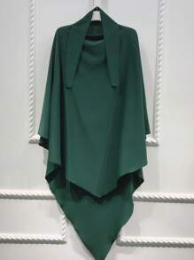 1 件长款系带式便捷头巾 [即时头巾] Abaya 配饰女士面纱