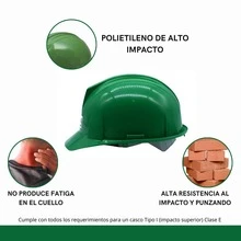 Casco De Proteccion By Lack - Verde - Ver 4