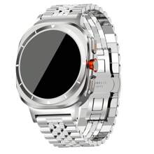 1 件 Galaxy Watch Ultra 47 毫米表带，豪华商务不锈钢金属表带，适用于三星 Galaxy Watch 7 Ultra 47 毫米，男女皆宜 - Galaxy Watch Ultra 47mm - 查看 3