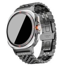 1 件 Galaxy Watch Ultra 47 毫米表带，豪华商务不锈钢金属表带，适用于三星 Galaxy Watch 7 Ultra 47 毫米，男女皆宜 - Galaxy Watch Ultra 47mm - 查看 4