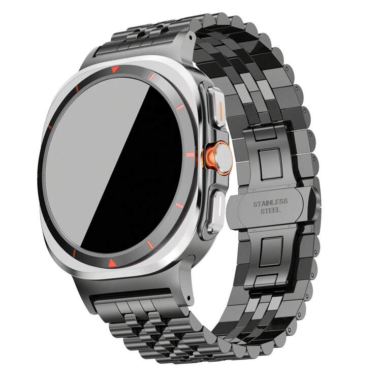 1 件 Galaxy Watch Ultra 47 毫米表带，豪华商务不锈钢金属表带，适用于三星 Galaxy Watch 7 Ultra 47 毫米，男女皆宜 - Galaxy Watch Ultra 47mm - 查看 4