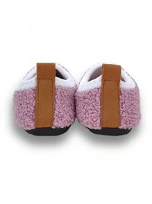 Children's Indoor Slippers, Solid Purple Color, Soft Bottom, Warm Winter House Shoes For Girls - Purple - View 9