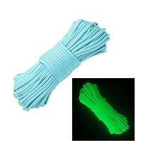 10/100m/Pieza Cordón multicolor arcoíris de 7 hebras que brilla en la oscuridad de 4mm, adecuado para uso múltiple al aire libre, emergencia de supervivencia, cuerda de paracaídas, trenzado de pulseras, camping, picnic, tendedero, correa para mascotas, duradero hilo DIY