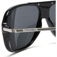 Gafas de sol de aviador Carrera 8035/S con montura negra y lentes degradados para hombres - Negro - Ver 4