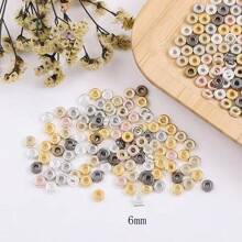 100pcs 6mm CCB Spacer Beads For DIY Bracelet Necklace Earrings Jewelry Making, Craft Supplies (Random Color)