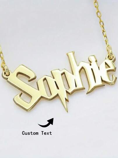 Collar con nombre de bruja personalizado, estilo gótico para mujeres/niñas, joyería de uso diario, regalo personalizado creativo para Halloween, Navidad, Día de la Madre, Año Nuevo Glamour