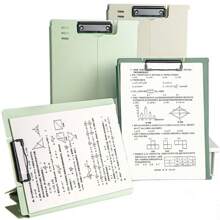 1pc A4 Size Large Capacity Upright Clipboard File Folder - Ultimate Organization & Information Book Classification - Perfect Filing Tool For Subject Management - Pink - View 6