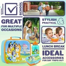 Bluey Kids Lunch Set Bag Box & Water Bottle 430ml - Multicolor - View 5