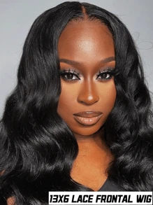 Ready To Wear Glueless 13x6 HD Body Wave Lace Front Wigs Human Hair Pre Plucked 250% Density 12A Transparent HD Transparent Lace Frontal Wigs With Baby Hair Brazilian Virgin Wigs Human Hair For Women Natural Black - Natural Black - 查看 3