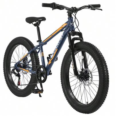Epic Adventure Awaits: Ecarpat 26" Dual Full Suspension Mountain Bike - 21 Speeds, Disc Brakes, Carbon Steel Frame For All-Terrain Performance