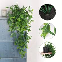 HAOSHICS Artificial Hanging Plants 34in Fake Ivy Vine Fake Ivy Leaves For Wall House Room Patio Indoor Outdoor Home Shelf Office Decor, Valentine Day, Gift Gifts Birthday Graduation,Garden Decor,Outdoor Plant,Gardening,Fake Flowers
