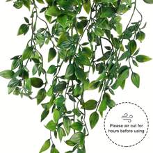 HAOSHICS Artificial Hanging Plants 34in Fake Ivy Vine Fake Ivy Leaves For Wall House Room Patio Indoor Outdoor Home Shelf Office Decor, Valentine Day, Gift Gifts Birthday Graduation,Garden Decor,Outdoor Plant,Gardening,Fake Flowers