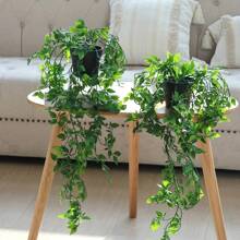 HAOSHICS Artificial Hanging Plants 34in Fake Ivy Vine Fake Ivy Leaves For Wall House Room Patio Indoor Outdoor Home Shelf Office Decor, Valentine Day, Gift Gifts Birthday Graduation,Garden Decor,Outdoor Plant,Gardening,Fake Flowers