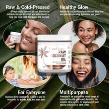 Frasco de Aceite de Coco Orgánico Prensado en Frío Kapuluan 2oz y 8oz - Hidratación de la Piel, Aceite de Coco Virgen, Hidratante Natural, Esencial de Belleza Pura, Cara y Cuerpo, Orgánico, Tratamiento Capilar, Ideal para Piel Sensible, Aceite Multiuso, Belleza Limpia, Nutritivo, Tratamiento de Cutículas, Suavizante para la Piel, Remedio para Piel Seca, Vegano, Libre de Crueldad, Viral, Favorito de Influencers, Ofertas de, Cyber Monday - Multicolor - Ver 2