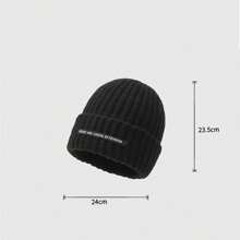Knitted Hat Unisex Large Head Circumference Small Face Winter Warm Beanie, 2023 New Couples Design, Thick Insulation - Multicolor - View 5