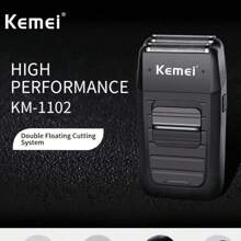 Kemei KM-1102 High Quality Professional USB Charging Electric Shaver - Black - View 2