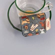 皮革标签小狗插图耳机盒，适用于 Apple Pro3/ Pro2/ Pro/AirPods3/AirPods2/AirPods4 - 藏蓝色 - 查看 9