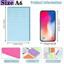 1pc A5/B5 108 Pages, 54 Sheets, Colorful Pp Cover, Detachable Transparent Spiral Bound Notebook, Ruled Pages, For Student Or Business, Diary Scrapbooking,School Supplies,Back To School