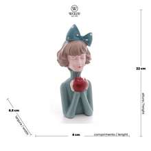 Resin Wolff Apple Doll Figure 9.5cm X 9.5cm X 23cm - Green - View 5