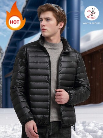 Boyfriend Style Men's Outdoor Sports Thermal Lined Insulated Warmth-Retaining Jacket