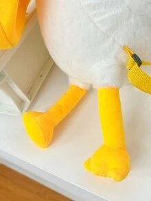 Mochila de peluche de pelícano de dibujos animados, bolso grande con boca grande, bolso de almacenamiento con gran capacidad, lindo bolso personalizado para niña con monedero para teléfono móvil, mochila de viaje de nicho, bolso de animal, regalo de cumpleaños - Amarillo - Ver 10