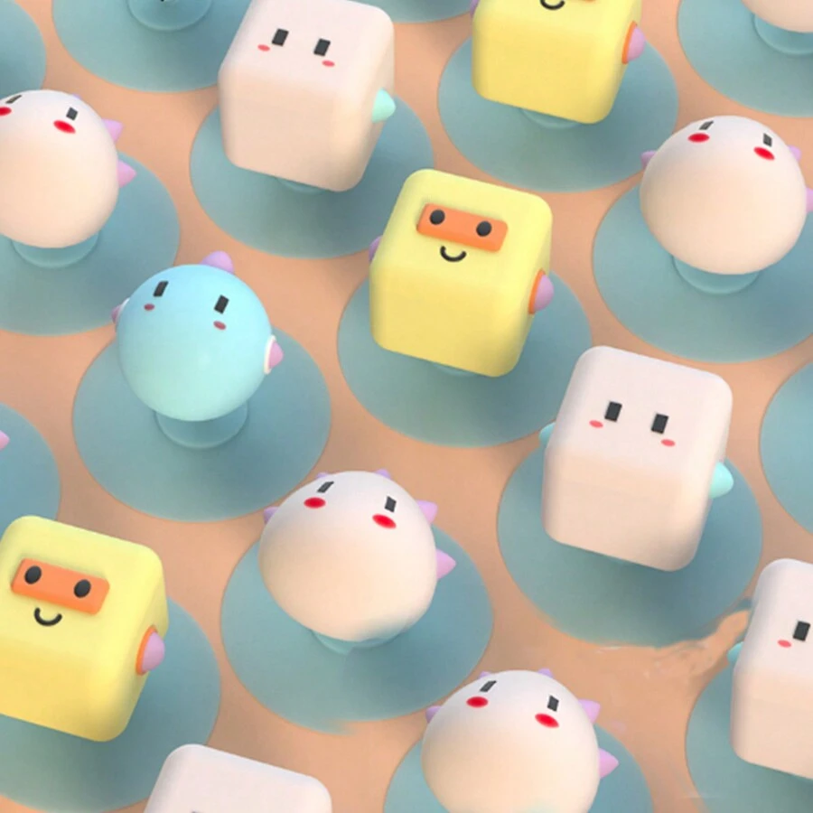 1/2/4 件多功能挂钩，适用于门、冰箱、浴室、抽屉，无需钻孔，减震垫 - 彩色 - 查看 1