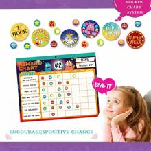 ROYLANZ Behavior Reward System Chart - Pad With 26 Chore Charts For Kids 2800 Stickers To Motivate Responsibility & Good Habits - Multicolor - View 6