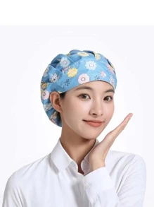 1 pieza Gorra de chef ajustable unisex - Accesorio de cocina cómodo y duradero - Gorra antipolvo elástica para panaderos y profesionales de cocina - Diseño elegante de talla única