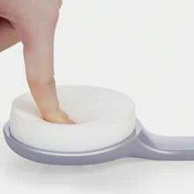 1 件柔软精致亲肤沐浴刷 - 灰色 - 查看 4