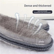 Lông thỏ giả và len dày - Xám - Xem 2