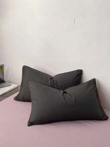 púrpura & gris agradable para la piel Set colcha , incluido 2 Fundas de almohada + 1 Edredón Funda , Textiles para dormitorio - Lila Púrpura - Ver 10