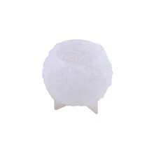 1pc Candle Mold 3D Rose Ball Candle Resin Silicone Mold Valentine's Day Casting Mold, Creative Elegant Flower Candle Holder Suitable For DIY