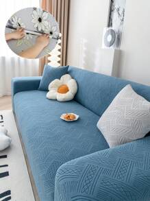 1 件提花线防溅弹力沙发套，防宠物，可清洗，节日装饰