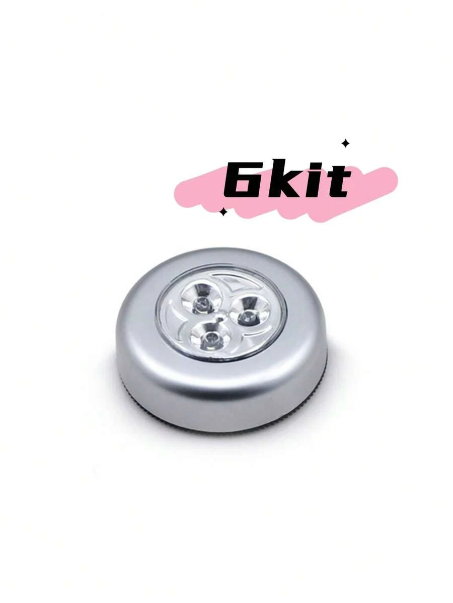 6 3 LEDs Strong Adhesive Emergency Wall Light Touch Safety Lamp For Corridor Closet Promotion - 銀色 - 查看 1