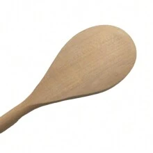 Kit Colher De Pau Madeira Com 3 Unidades Tamanho 30cm
