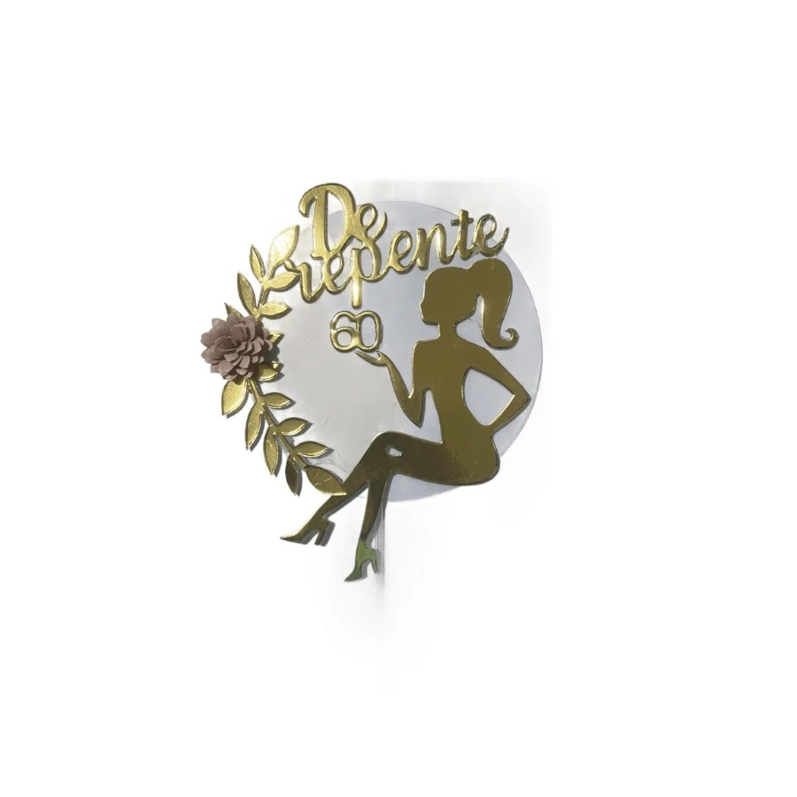 Congratulations Cake Topper Kit - Unit - SUDDENLY 60 - View 1