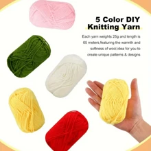 35/58-Piece Crochet Set DIY Novice Crochet Complete Material Package Portable Wool Knitting Tool