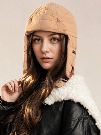 1 szt. Odwracalna wiatroszczelna czapka z klapkami na uszy, ciepła czapka outdoorowa odpowiednia do codziennego użytku, jesień/zima, unisex