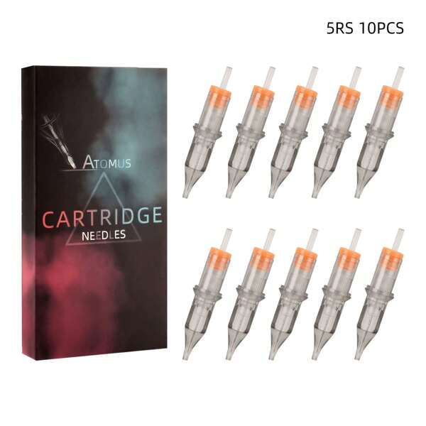 ATOMUS Disposable Tattoo Cartridges Needle 0.35mm 3RS 5RS 7RS 9RS 5M1 7M1 For Tattoo Machine Pen