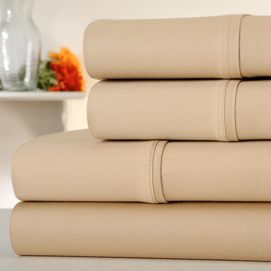 Luxury Home 1000 Thread Count Egyptian Cotton Sheet Set - Linen - View 1