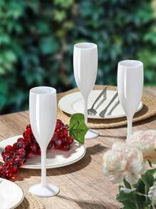 4/6/12 件 170 毫升优雅多色香槟杯，适合与朋友聚会、婚礼、宴会、节日、生日派对、送给父母、配偶、朋友和爱人的情人节礼物，可重复使用的塑料高脚杯，派对、生日装饰，适用于户外、露营 - 彩色 - 查看 7