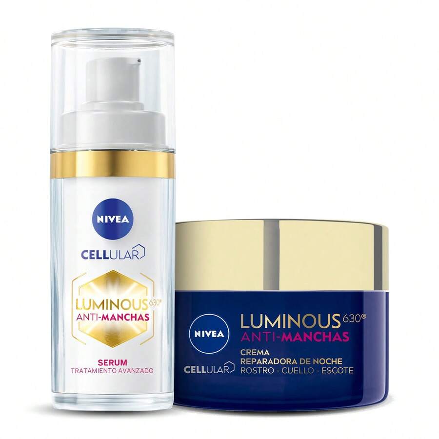 Kit - Nivea Luminous 630 Anti-Stain Serum + Night Cream - Multicolor - View 1