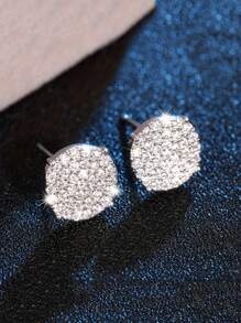 CVNANA 2pcs Minimalist Geometric Stud Earrings, Gift For Men Holiday Party - 6339 - View 11