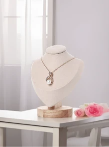 1 件天鹅绒人体模型实木珠宝架 - 非常适合展示项链和配饰 - 非常适合台面展示和摄影，薄荷绿心形 [...] - 多色 - 查看 8