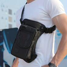 1pc Black Multi-Functional Waist Bag - Casual Oxford Cloth Drop Legs Bag For Fashionable And Convenient Storage Gift Christmas College Bag Belt Bag Bum Bag Gifts Fall Scream Men Bag Travel Bag Winter Christmas Gifts Fanny Pack Fashionable Casual Thanksgiving Purse Holiday Storage Bag Messenger Bag Shoulder Bag Rider Bag Black Bag Hiking Student Large Capacity Multi-Functional Outdoor Portable Vacation Side Bag Leather Bag Hobo Bag Travel Essentials Summer School Bag Pack Spring School Supplies Side Bags For Men Gun Holster - Black - View 4