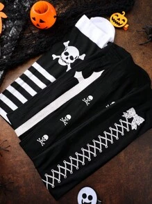 Briartw 4 Pares de Meias Longas Acima do Joelho para Halloween, Meias para Cosplay de Festival, Y2k